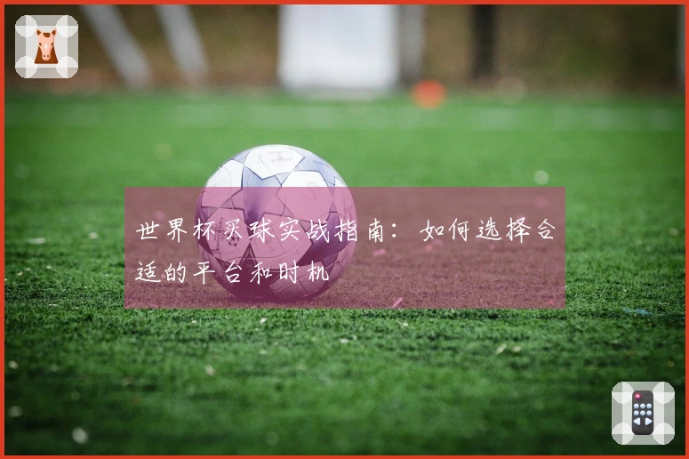 世界杯买球实战指南：如何选择合适的平台和时机